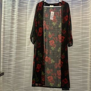 EMBER - Sheer/Roses - Size Large